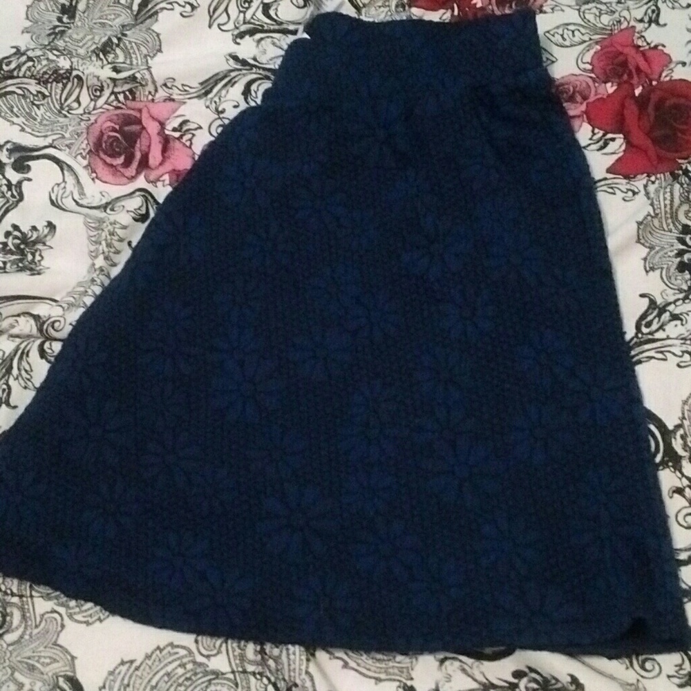 Blue flower skirt